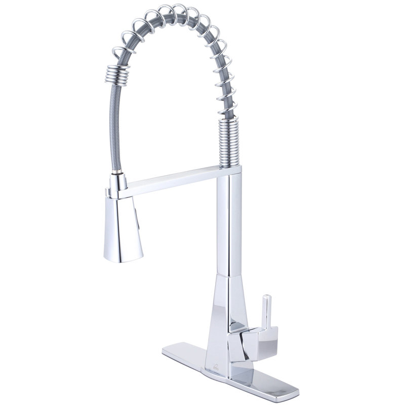 Olympia Faucets Pull Down Kitchen Faucet, Chrome