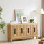 Buffet 60,7 po, ajouré sculpté pour salon - standard-129911811-129911812-129911815