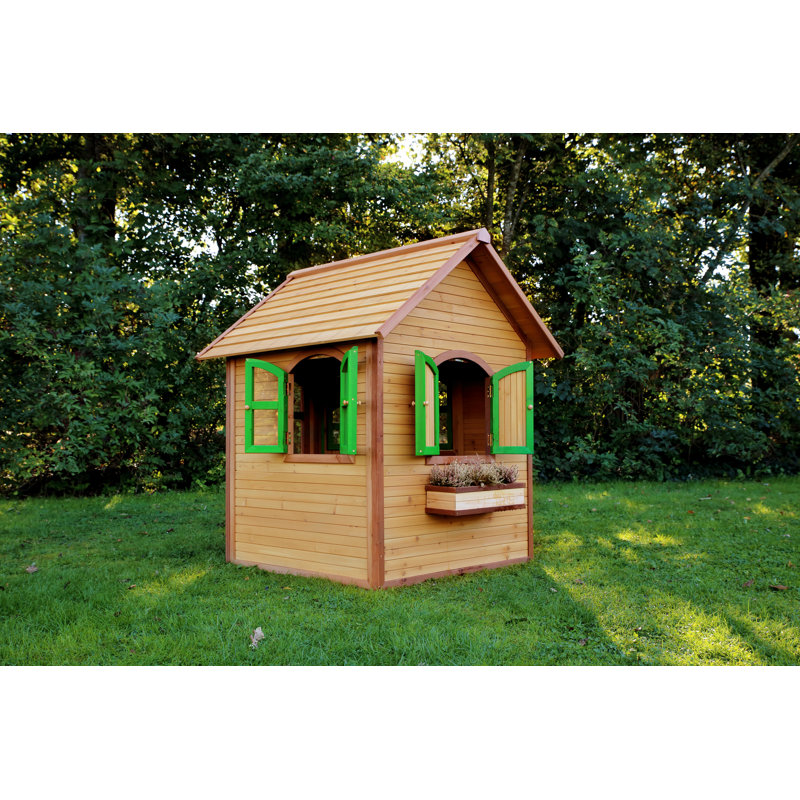 AXI 118cm W x 120cm D Outdoor Hemlock Wood Playhouse
