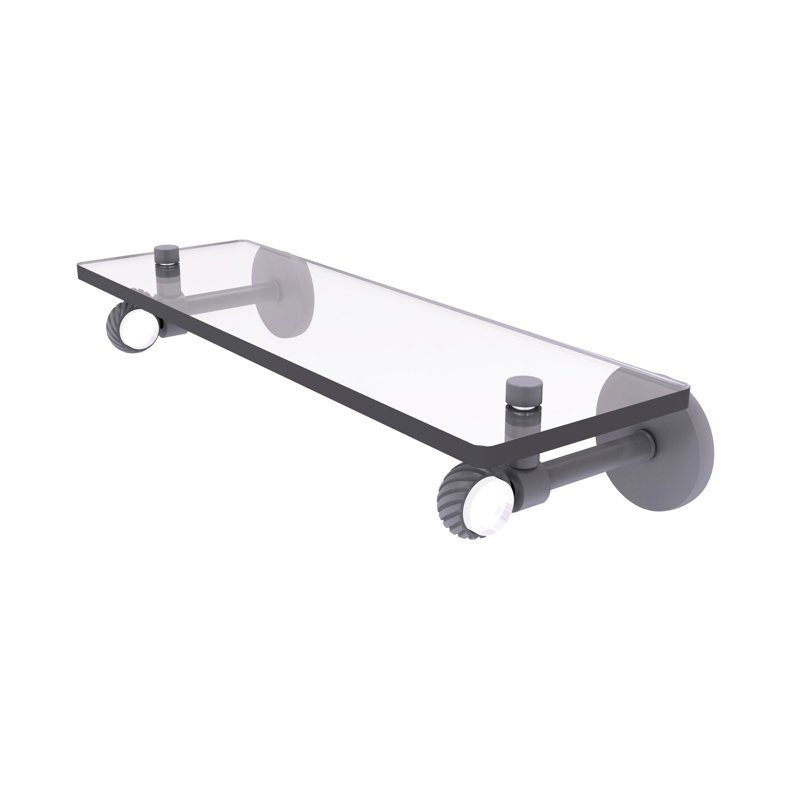 Margolis Bracket Shelf, Matte Gray, 3.3" H x 16" W x 5.65" D
