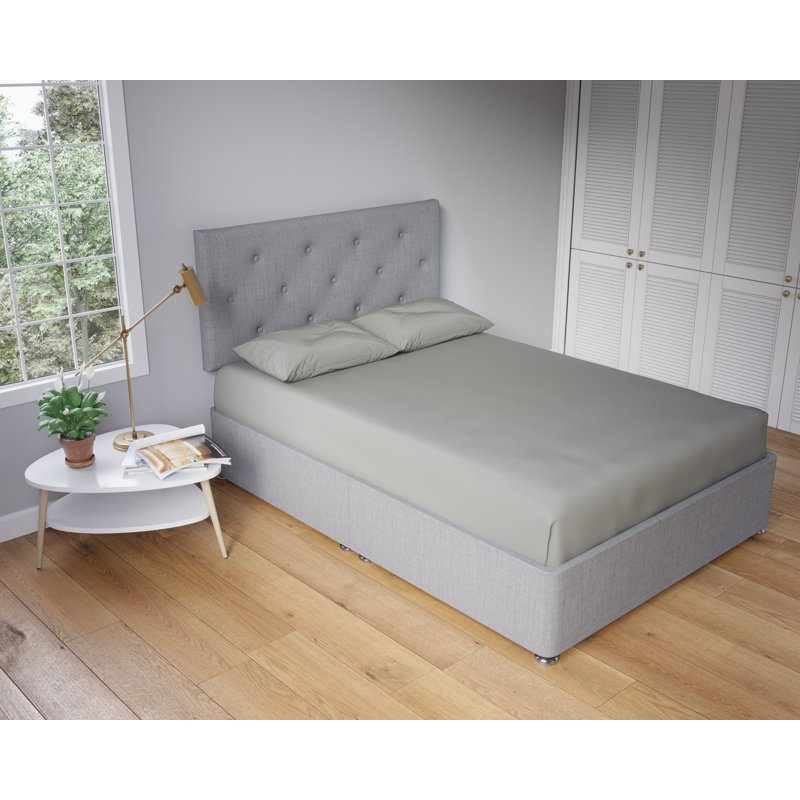 Polycotton Housewife Pillowcase Pair Soft Touch, Light Grey