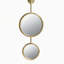2 miroirs circulaires pour la décoration murale, miroir mural contemporain unique pour le hall d'entrée de la chambre à coucher, 11 po x 28,5 po