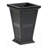 FCMP Outdoor Modemmo Self-Watering Planter, Chelsea Pattern, Black, Set of 2