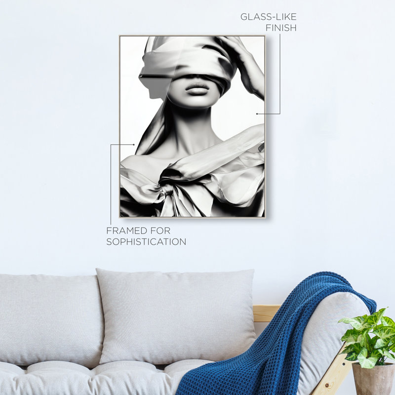 Blinded Grace II High-Gloss Frameless Acrylic Glass Wall Art Fashion Print by Oliver Gal, Ready to Hang, 16 x 20, 17"H x 21"W