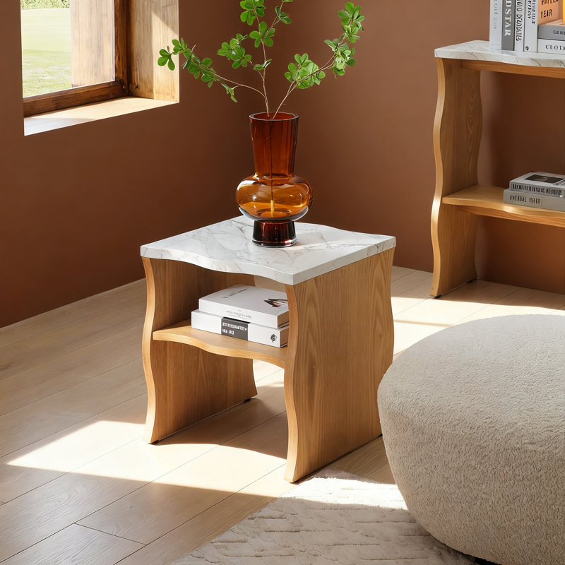 table d'angle, Bois