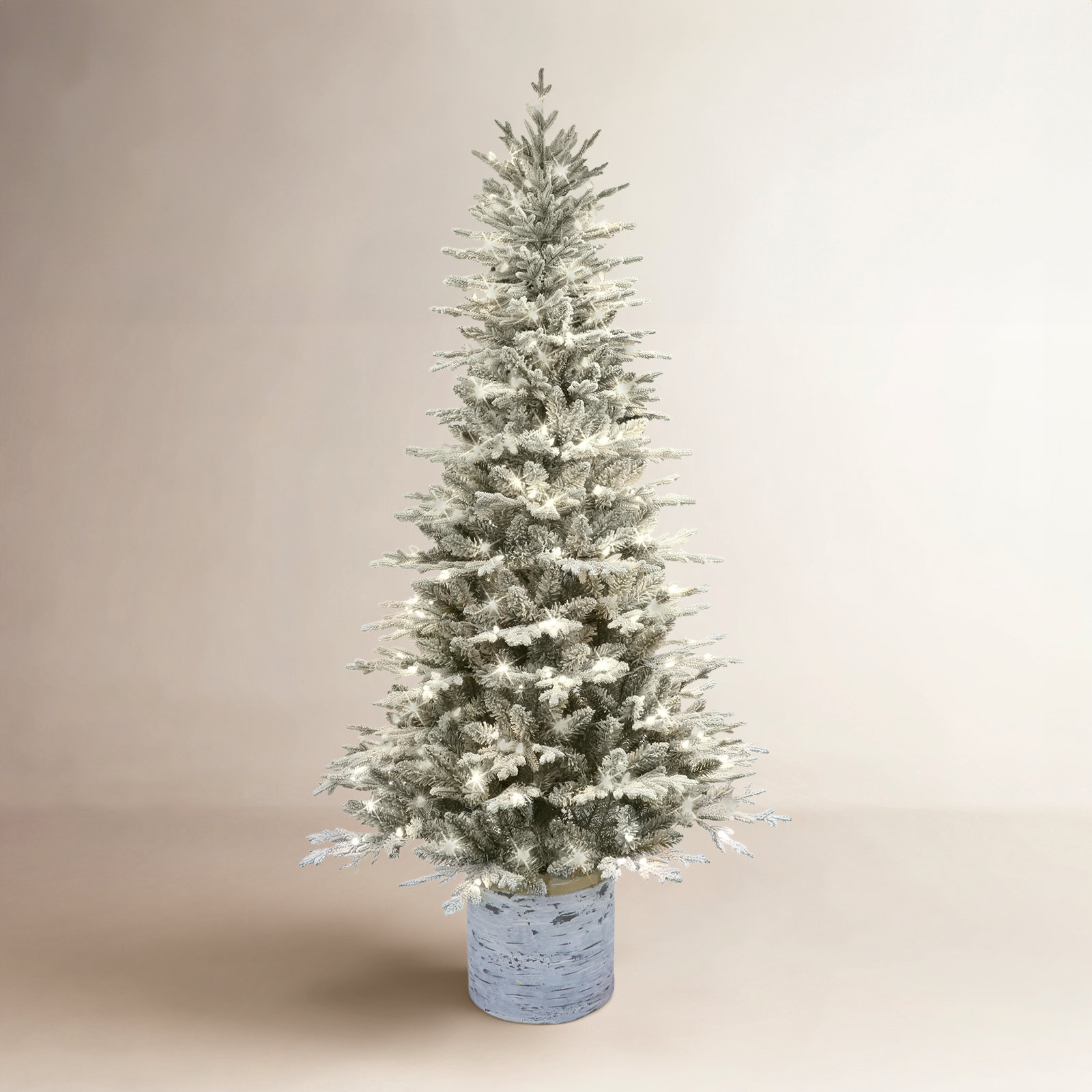 72' Lighted Artificial Pine Christmas Tree