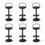 Chaise d'appoint noire Wishbone (ensemble de 6)-908012336-908012340-908012342