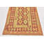 Tapis de la zone en laine beige/rouge 3 pi x 4 pi 10 po one-of-kind à la main noué la Elland