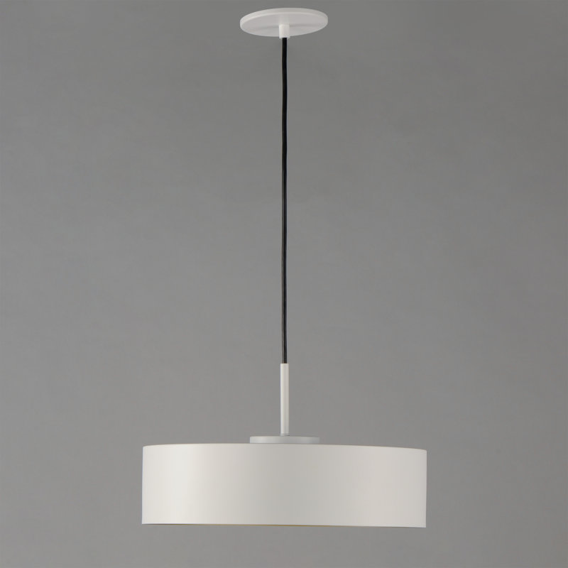 Luminaire suspendu 1 lumière Echo, Blanc / Doré
