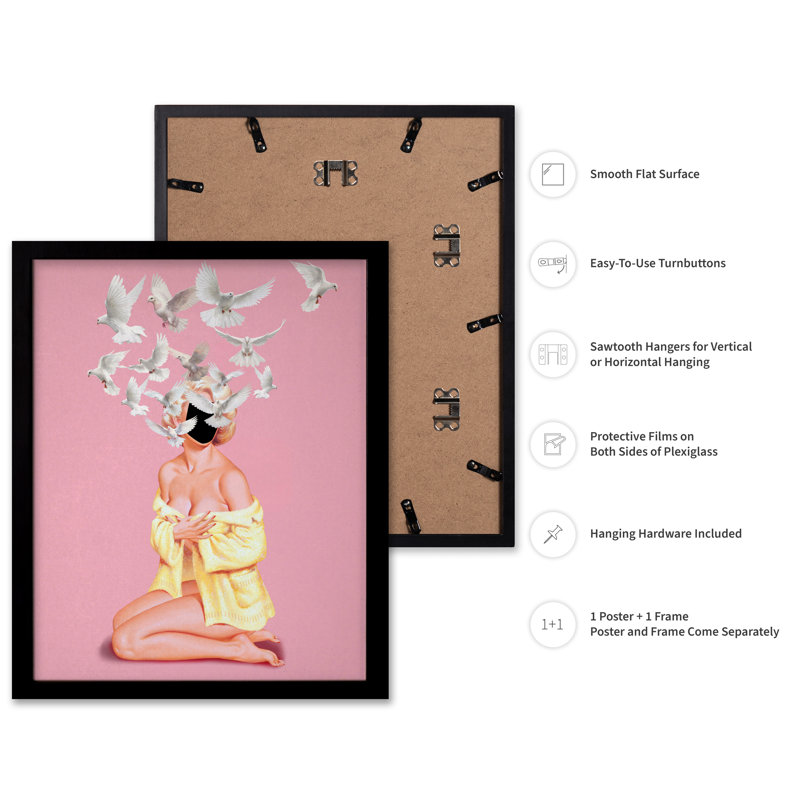 Femme en robe No2, Black Framed, Poster, 16"H x 20"W