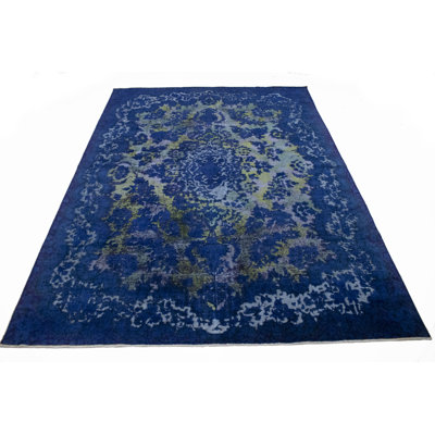 Tapis oriental bleu unique 10X14 Soso