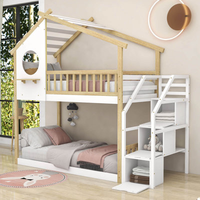 Gravett Kids Twin Over Twin Bunk Bed