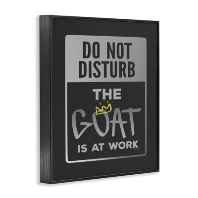 Ne pas déranger Goat, estampe numérique, design par Lux + Me Designs
