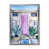 Toile argentée avec cadre d'angle fermé sélectionné