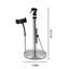3 in 1 Paper Towel Holder with Phone Stand,Heavy-Duty Countertop Kitchen Paper Towel Holder with Spray Bottle,
