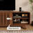 Regal TV Stand for TVs up to 75'',Entertainment Center Sliding Door-38954184-39067226