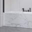 Porte de baignoire et douche moderne sans cadre noir mat, acier, conception compacte