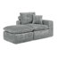 Canapé modulaire en L 107 po avec repose-pieds mobile 107 po-1205652064