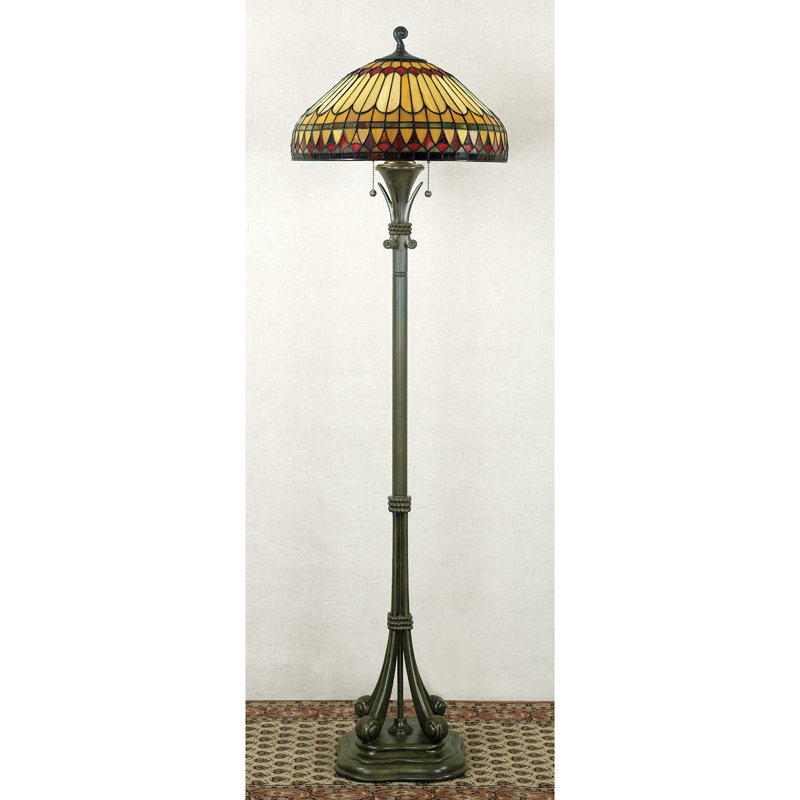 Engelhardt 59.5'' Brushed Bullion Traditional Floor Lamp
