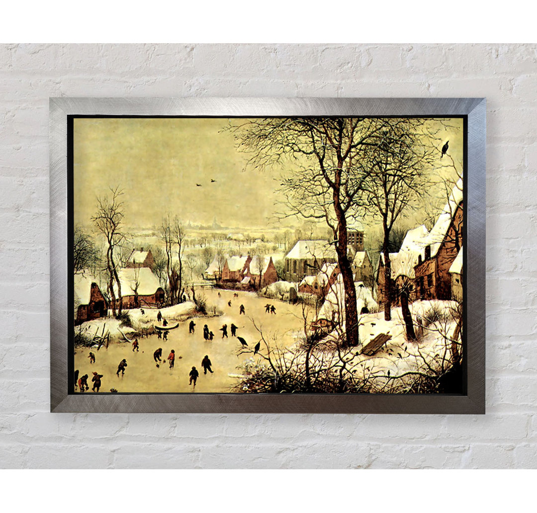 Pieter Bruegel Winterlandschaft mit Schlittschuhläufern - Druck