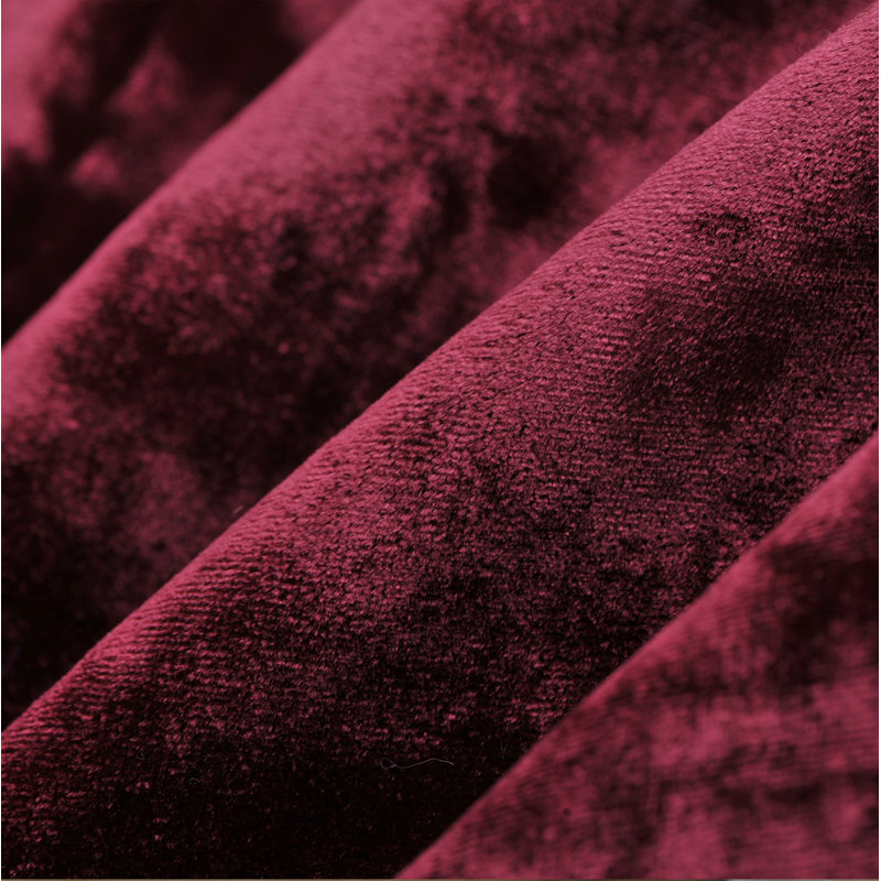 Velvet Square Pillow Cover, Burgundy