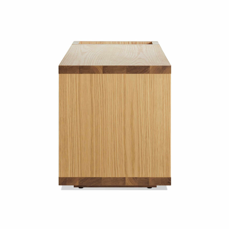Go Forth Solid Wood Storage Bench, White Oak