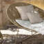 Chaise longue d'extérieur en tissu