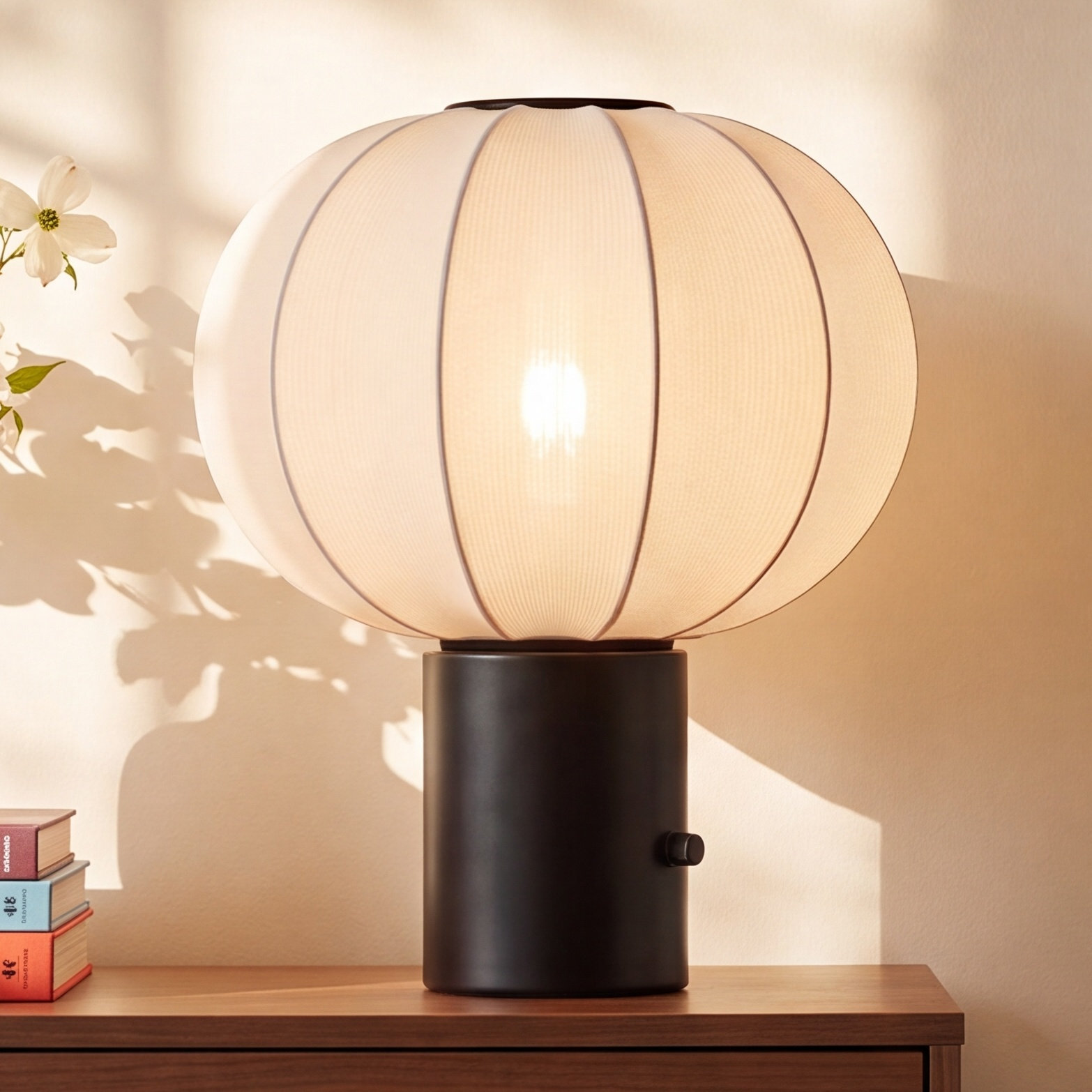 Steel USB Buffet Lamp