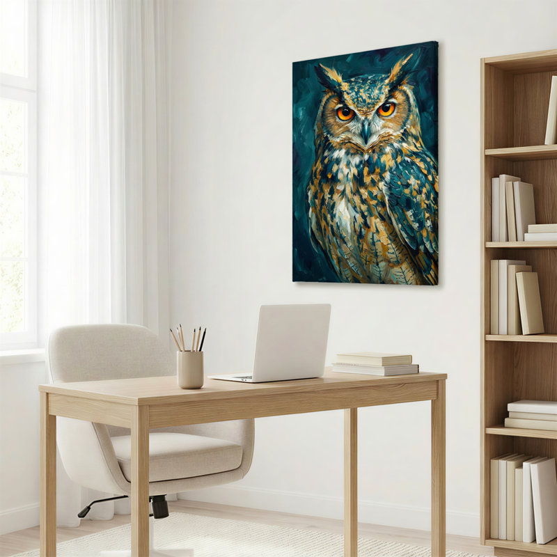 Portrait de hibou, reproduction d'art sur toile, ensemble de 1, 1624