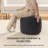 Sfera 17" Charcoal Upholstered Pouf Ottoman-755483268