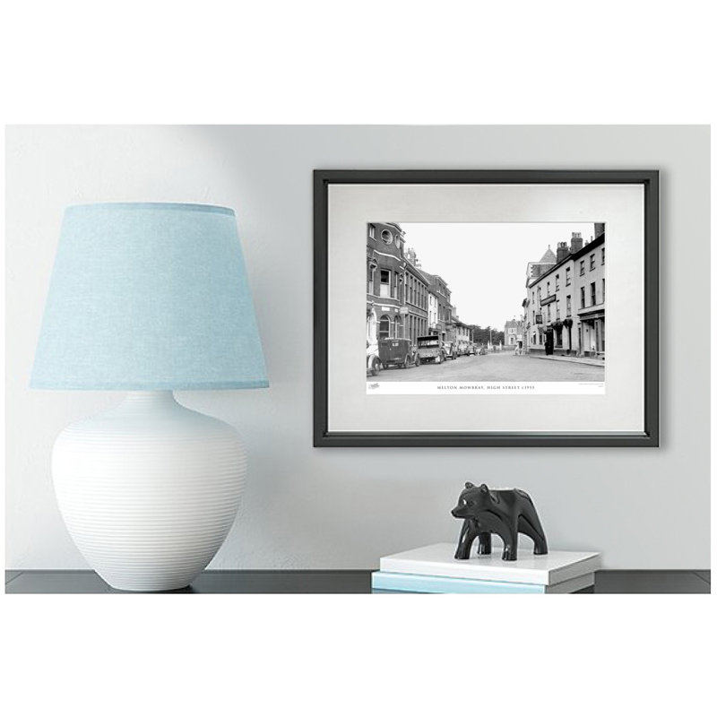 Melton Mowbray, High Street C1955 - Single Picture Frame Print, 31.5cm H x 38.8cm W x 2.3cm D