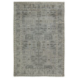 Jaipur Living Ginerva SLN15 Handknotted Vintage Look Gray and Cream Area Rug (12'x15')