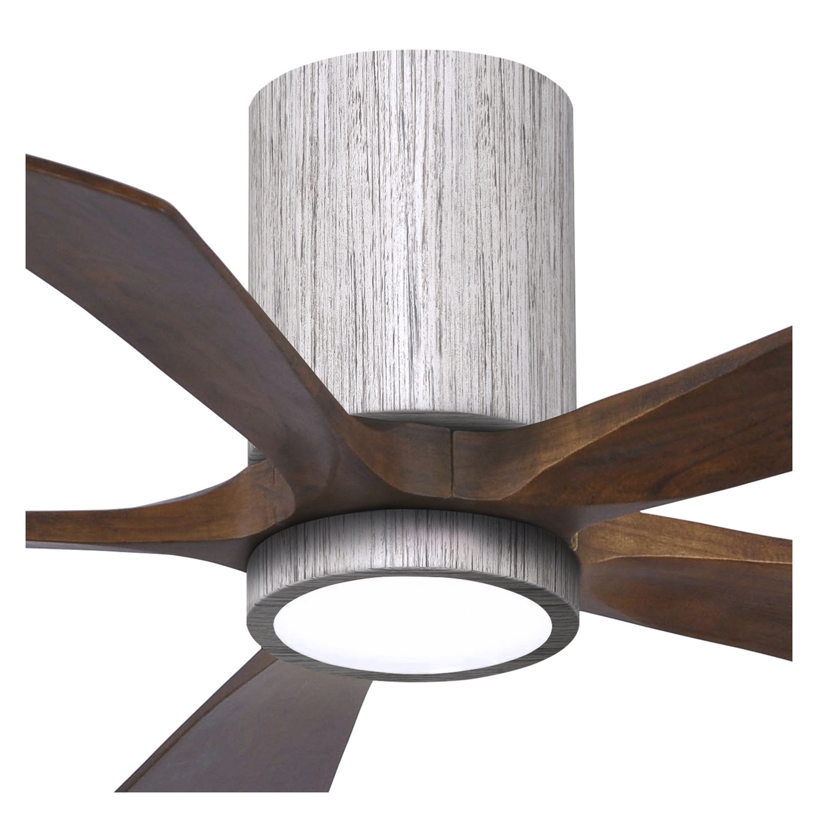Irene 5 - Blade LED Ceiling Fan with Light Kit Included, Barn Wood Tone, 42", Walnut Tone