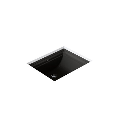 Kohler Memoirs Vitreous China Rectangular Undermount Bathroom Sink with Overflow