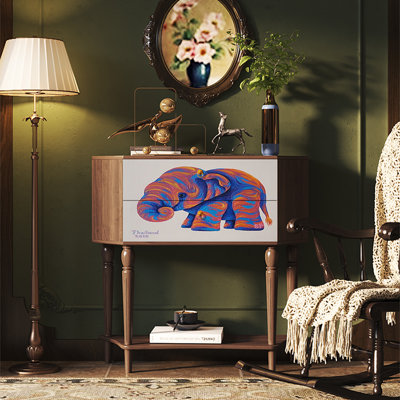 Armoire de rangement en pin massif avec grands tiroirs