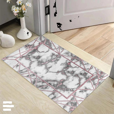 Abstract Flokati Area Rug