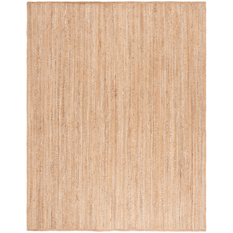 Copernicus Natural Fiber Flatweave Jute Striped Rug, Rectangle 8 pi x 10 pi