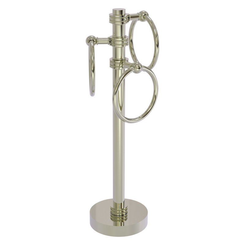 Porte-serviettes en anneau 3 balançoires, Nickel poli