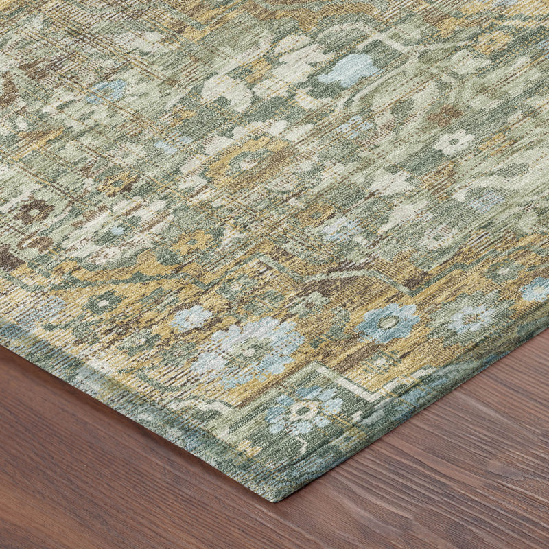 Machine Washable Indoor/Outdoor Chantille ACN2782 Global Rug, Basil, 2'3" x 7'6" Runner