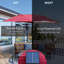 Icarus 4.4m x 2.6m Rectangular Traditional Parasol-1412801718