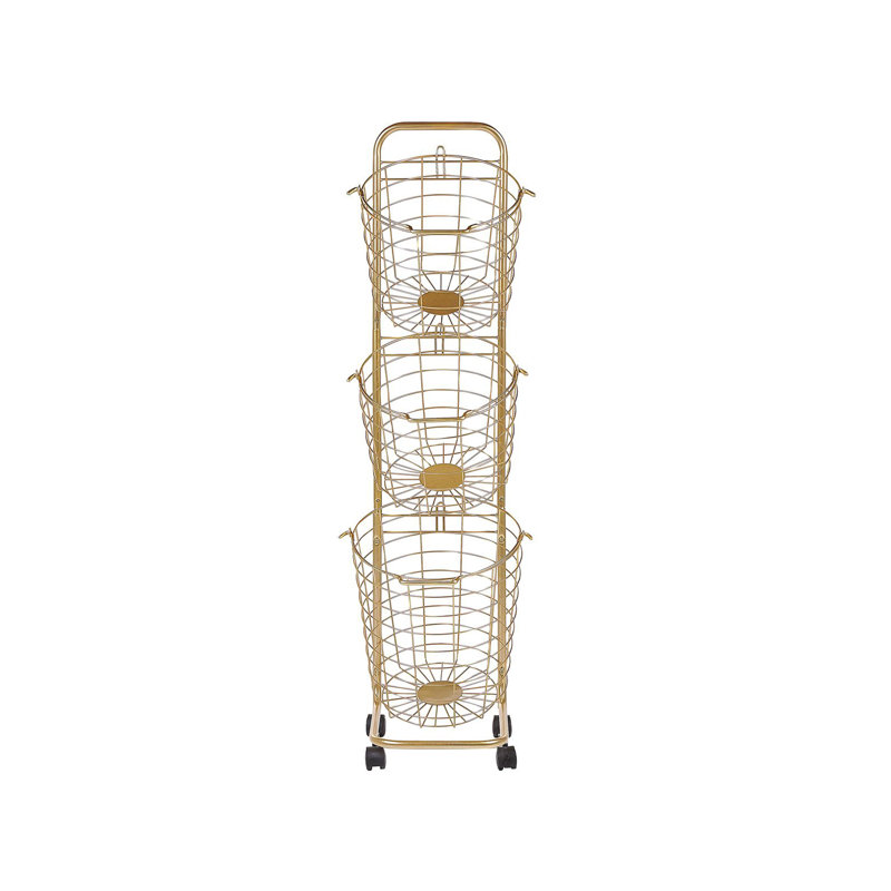 Rebrilliant Ayapal Decorative Basket, Gold