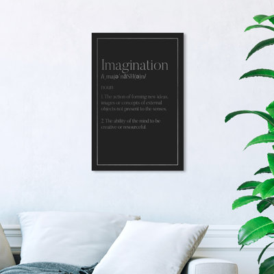" Imagination Typography Silver "