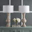 Ensemble de lampes de table blanches 31,25 "Elvis