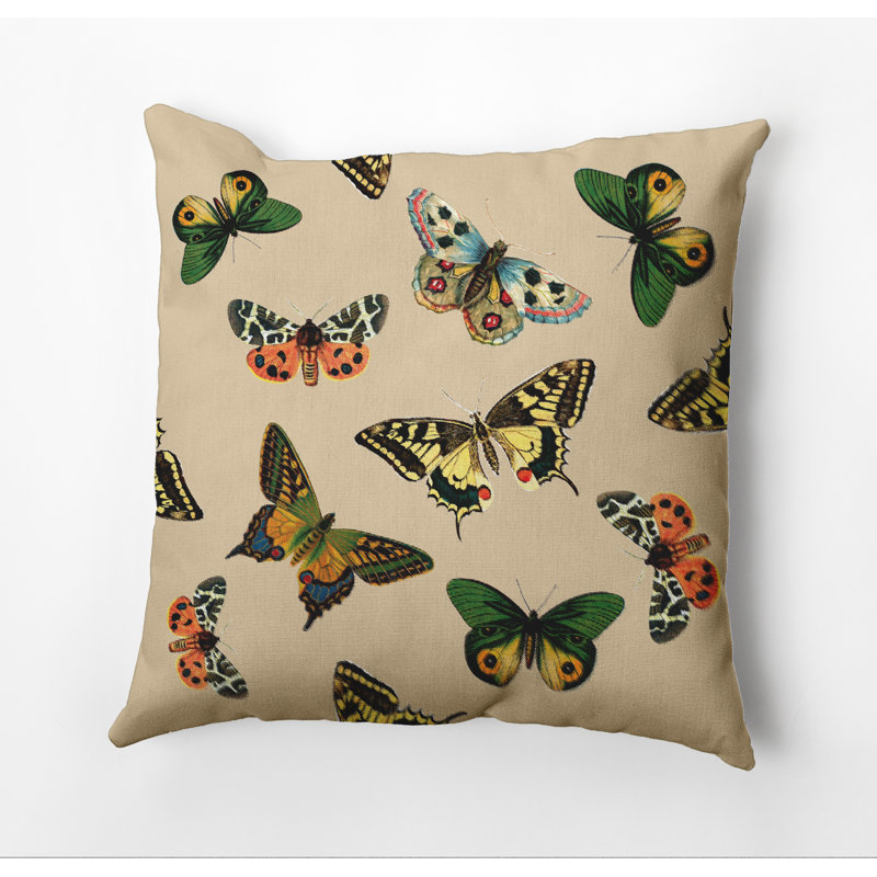 Housse et insert de coussin d'extérieur carré Botanical Blooms, Pes, 20 po x 20 po