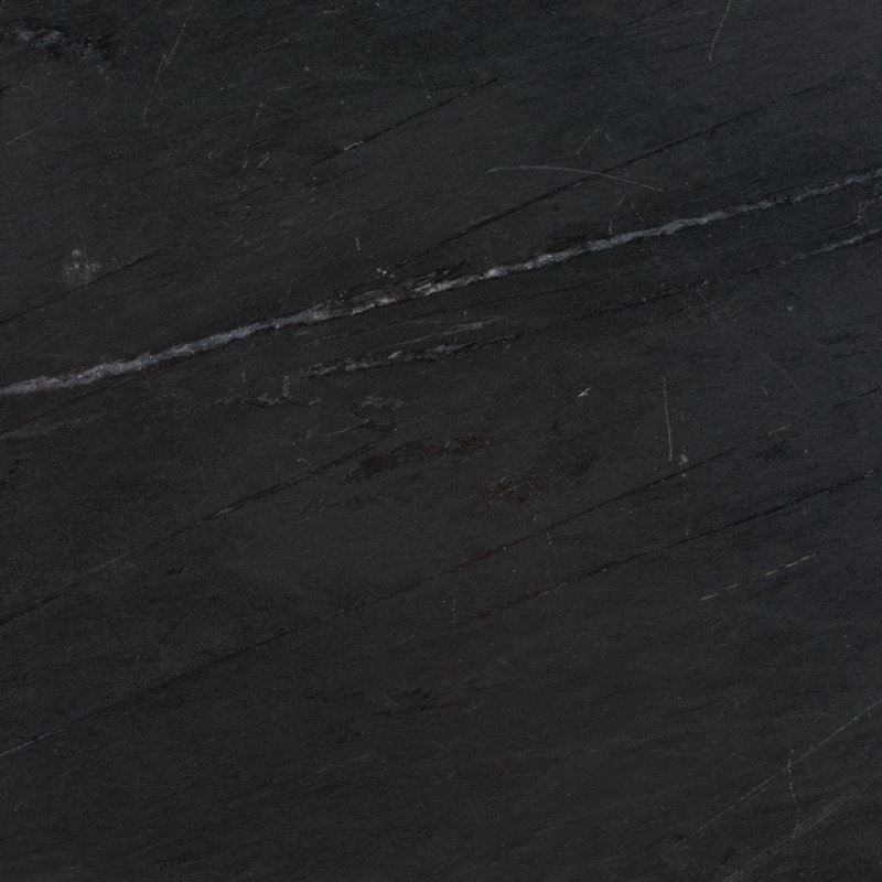 Daktari Marble Top End Table, Black