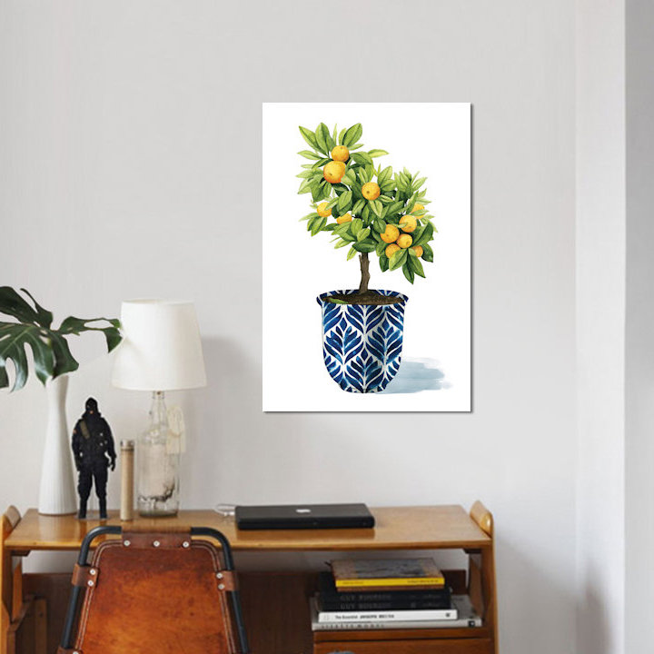 «Fruit Tree I», impression sur toile, H 12 po x l 8 po x P 0,75 po, Pas de tapis, Toile tendue