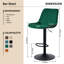 Heckscherville Velvet Height Adjustable Swivel Upholstered Bar Stool-511165821