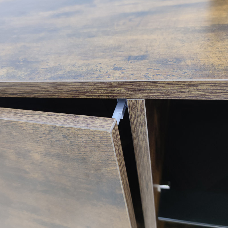 Wood Top TV Stand With 4 Legs