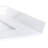 22 Inch White Quartz Side Backsplash, 4" Height, Suitable For Diy Bathroom Vanity Backsplash Bathroom, Consistent Color And Veining
