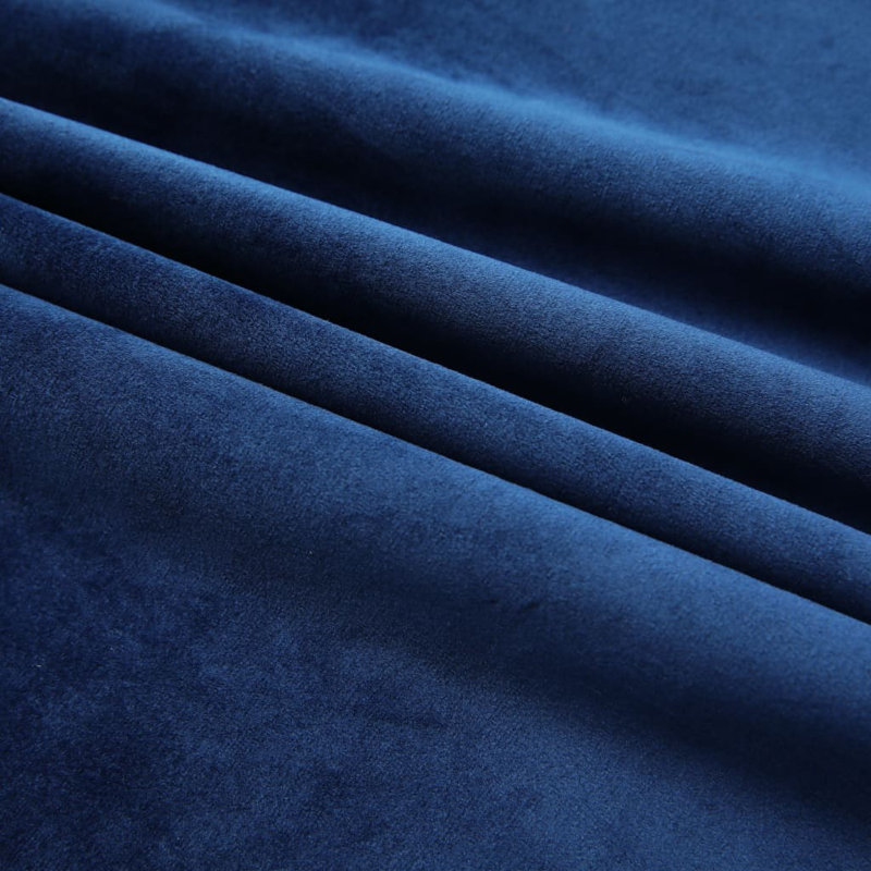Kattie Blackout Curtain Single Panel, Dark blue